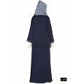 Front open abaya- Blue Front open abaya- Blue